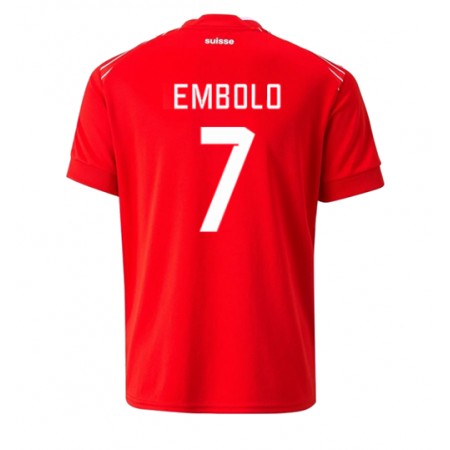 Camiseta de fútbol Suiza Breel Embolo 7 1ª equipación Copa Mundo 2022